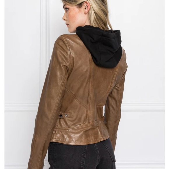NWT Lamarque Arlette leather biker jacket all saints rag & bone free people - Picture 7 of 14